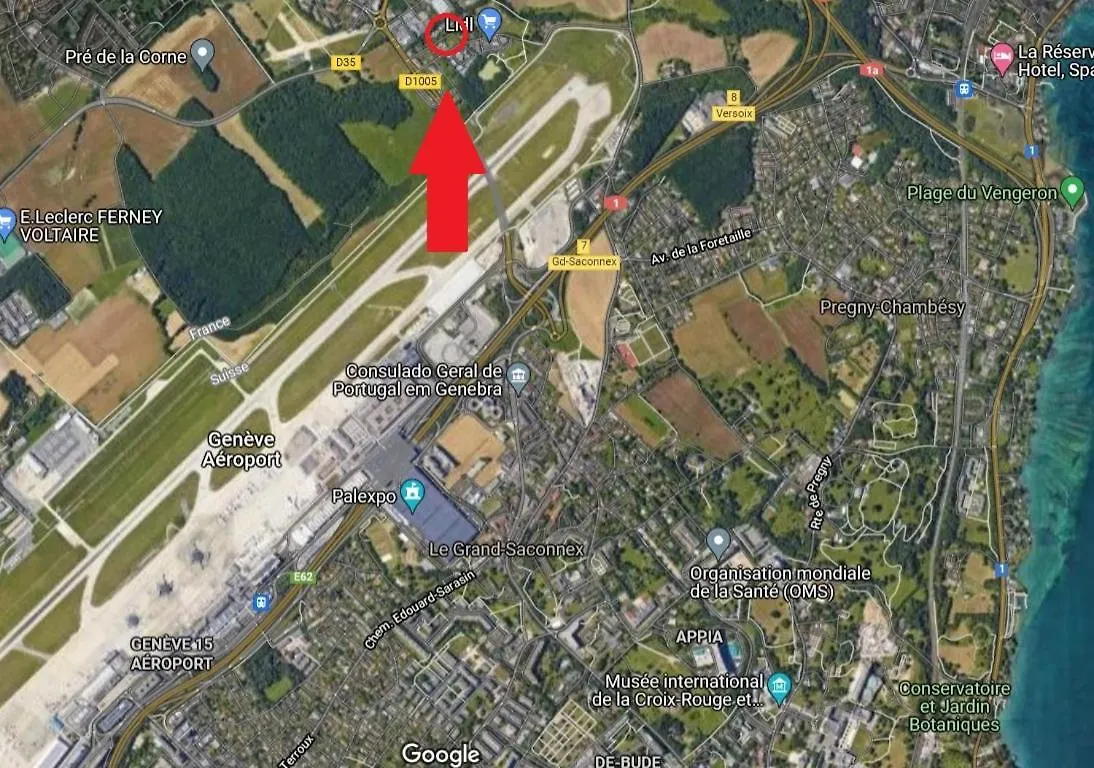 페르네이 볼테르 Duplex A 2 Pas De L'Aeroport, Proche Onu & Palexpo 아파트 0*, 페르네이 볼테르 프랑스